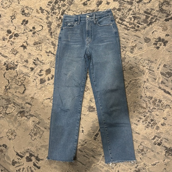 GOOD AMERICAN Good Straight Split Pocket Jeans - Picture 6 of 12